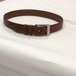 ALLEN EDMONDS MENS BROWN LEATER BELT SIZE 32